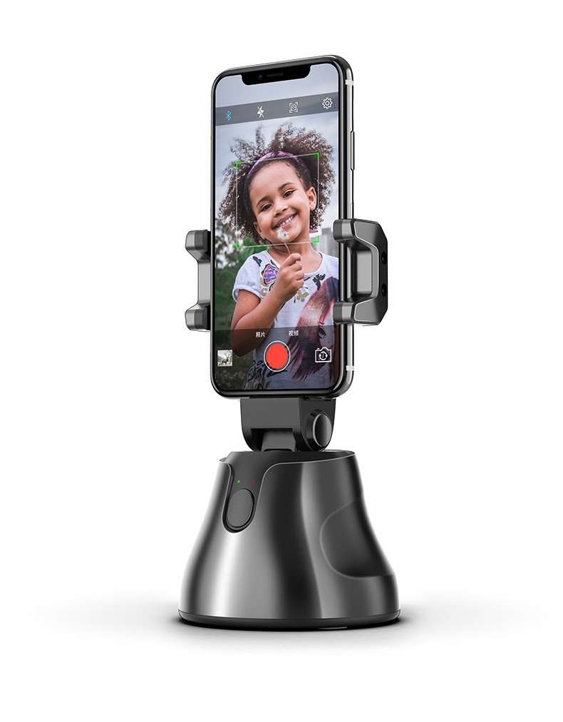 Smart Shooting Camera Phone Holder Auto Face Object Tracking Selfie Stick 360 Degree Rotation Phone
