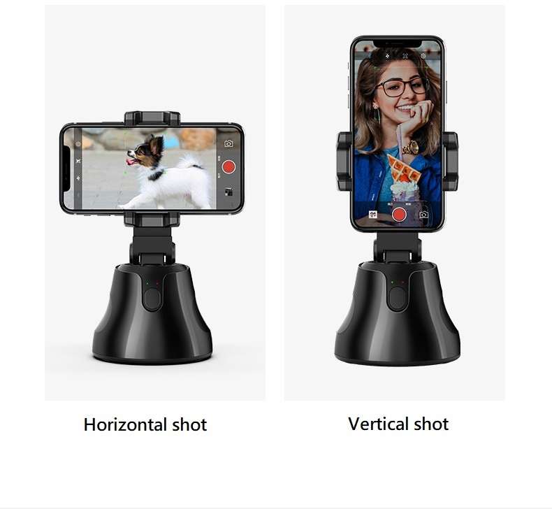 Smart Shooting Camera Phone Holder Auto Face Object Tracking Selfie Stick 360 Degree Rotation Phone