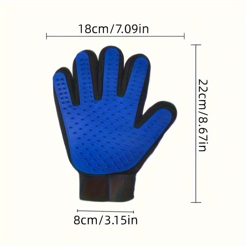1-Pack Gentle Pet Grooming Gloves