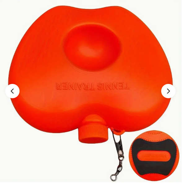 Tennis Trainer With Rebound Ball High Refractive Index Plastic Yellow Includes Rubber Band Base