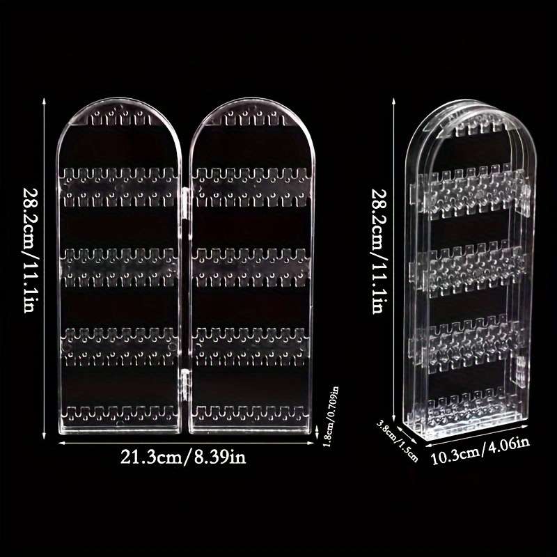 1pcs Foldable Jewelry Display Stand Double Door Jewelry Display Stand Creative Screen Jewelry Rack F