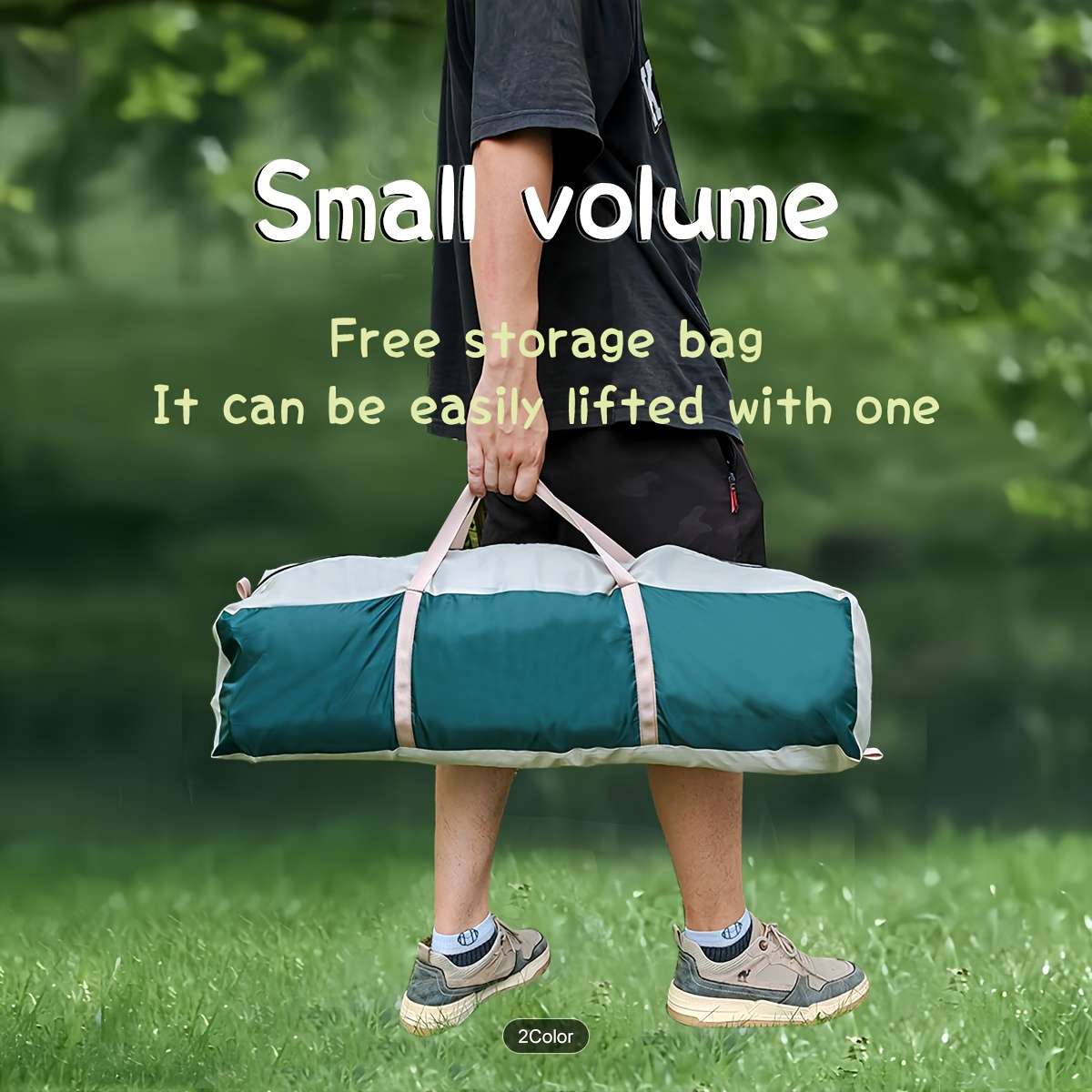 Versatile Waterproof Windproof Tent With Double Doors - Perfect For Family Camping, Hunting, Hiking