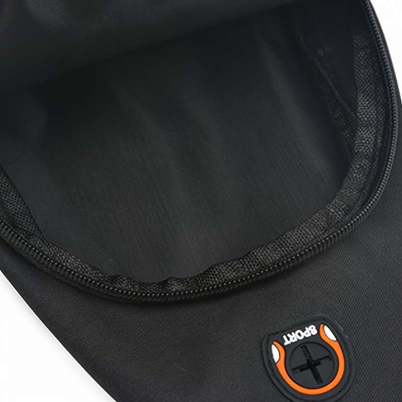 Stylish Black Oxford Canvas Crossbody Bag With Adjustable Shoulder Strap And Zip Closure - Perfect F