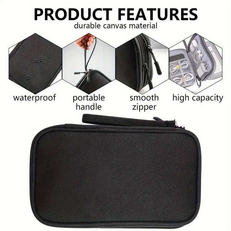 Waterproof 8 Compartment Travel Organizer Durable Multi-Sized Pockets For Electronics And Accesso