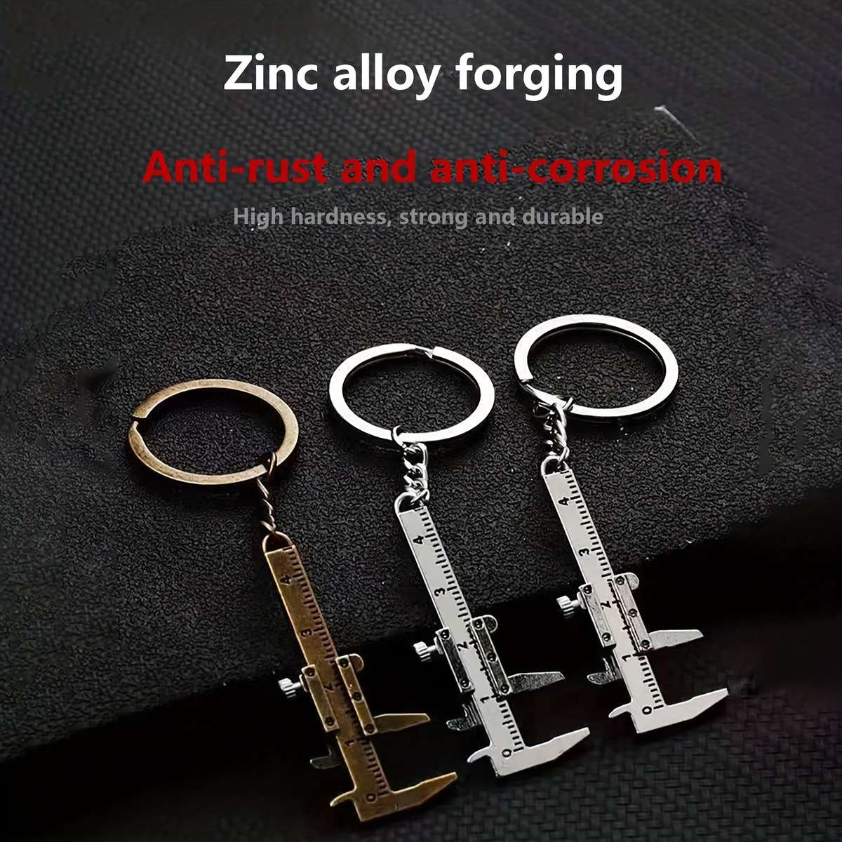 1 Piece Mini Pocket Vernier Caliper Accurate 0-40mm Measuring Tool With Keychain