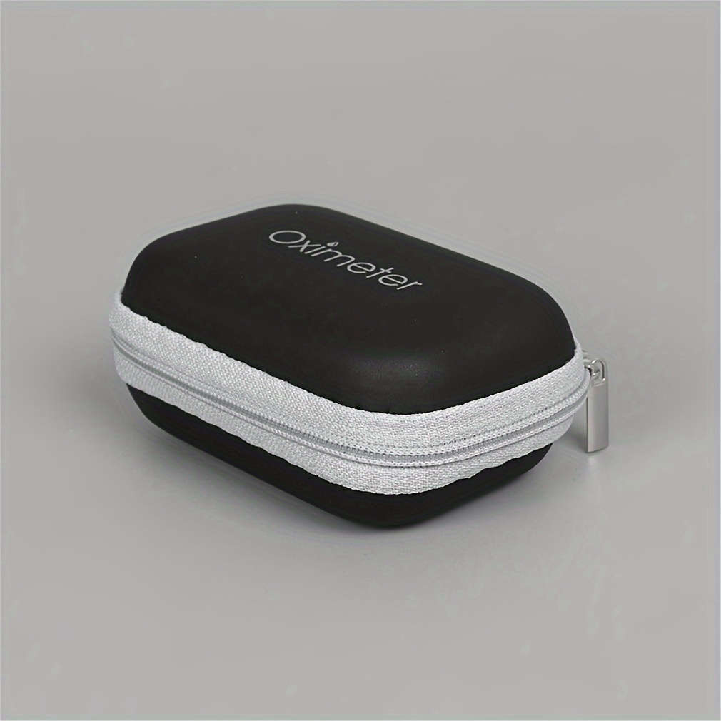 Durable Fingertip Pulse Oximeter Case With Secure Zipper - Portable Protective Blood Oxygen Saturati