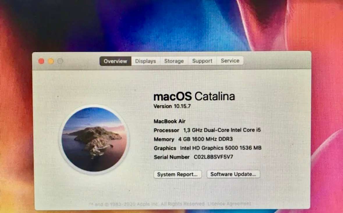 Apple MacBook Air 2013 Core-i5 (Good condition)