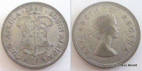 South African 2 Shilling 1955 to 1960--67,86 GRAM---All for 1 bid