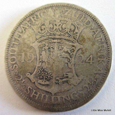 A South  African 1924 half crown.  Silver (.800)  Weight14.14 g
