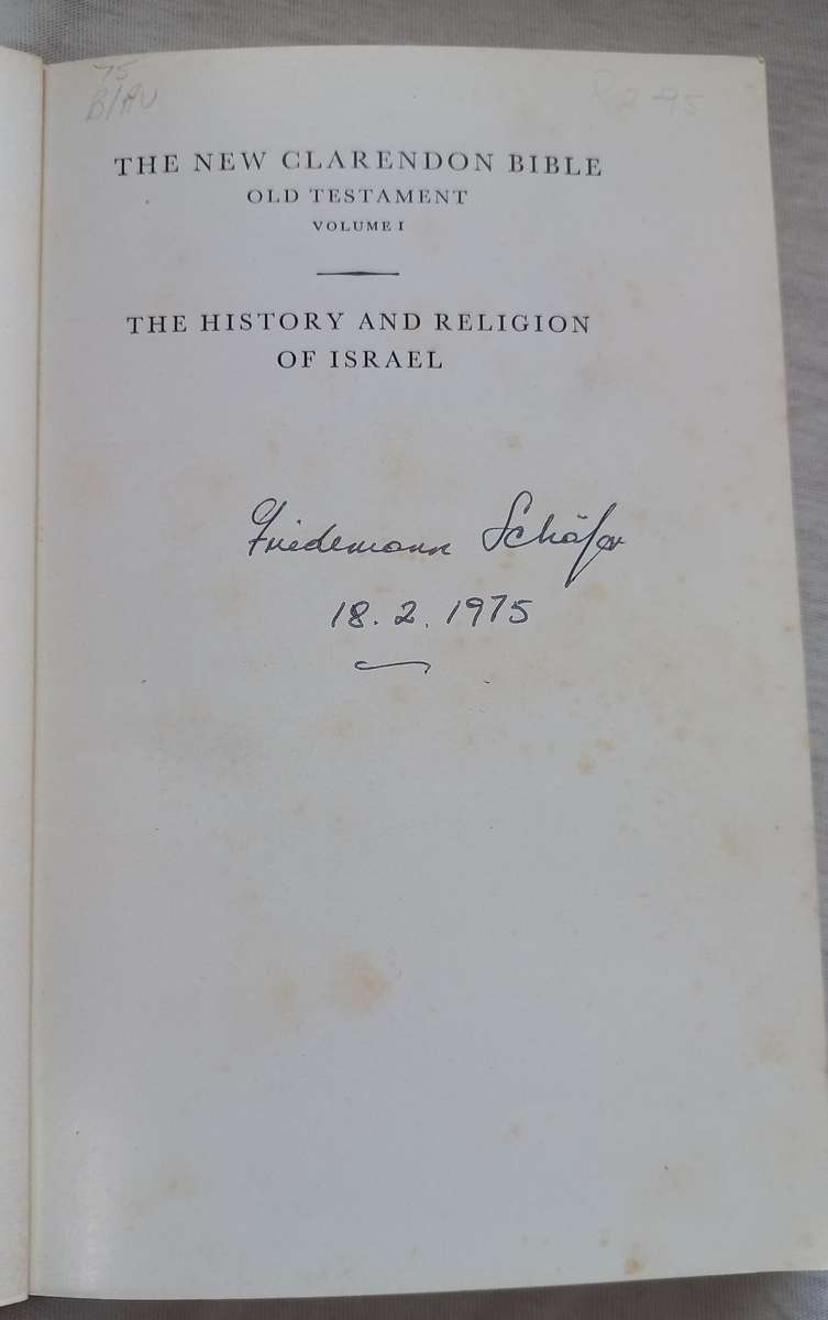 The History and Religion of Israel by G.W. Anderson