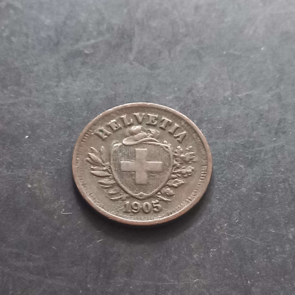1905 Switzerland 1 rappen