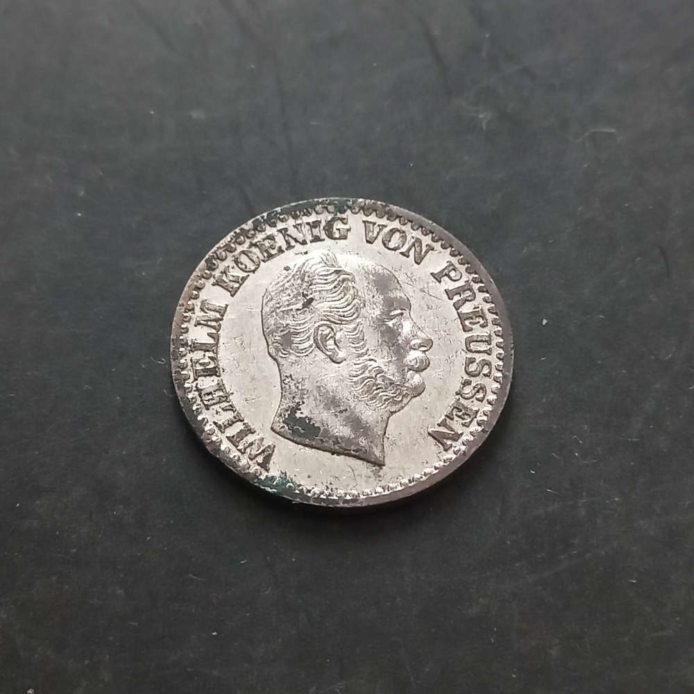 1871 Kinhdom of Prussia 1 Groschen .220 Silver
