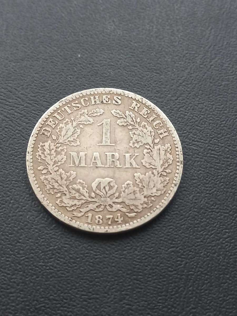 1874D Germany 1 Mark .900 Silver