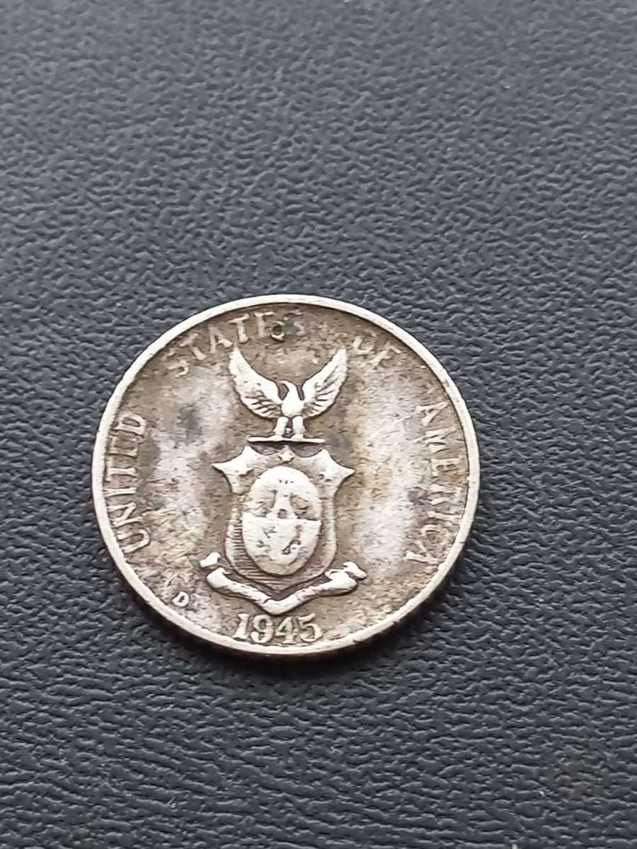 1945 Philippines 10 Cent .750 silver