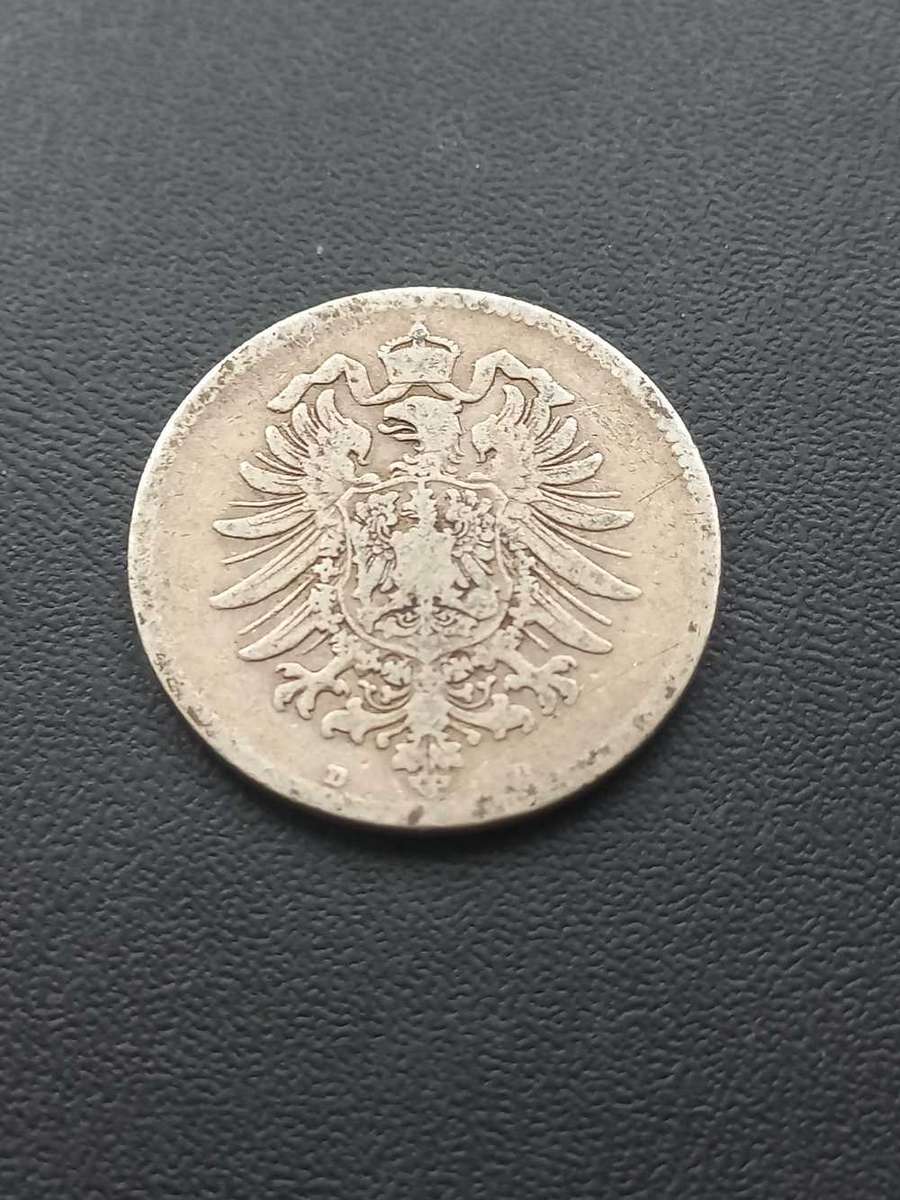 1874D Germany 1 Mark .900 Silver