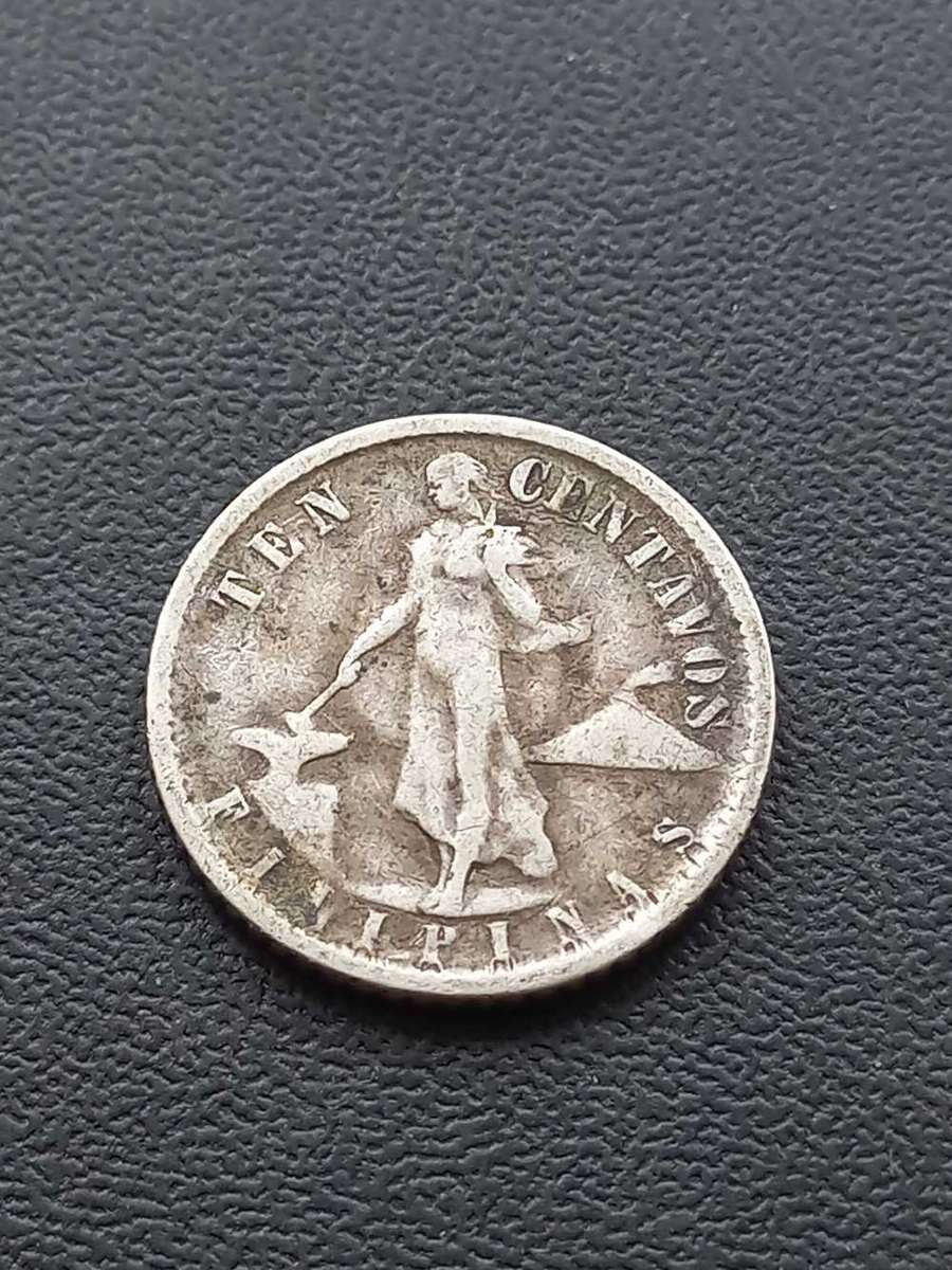 1945 Philippines 10 Cent .750 silver