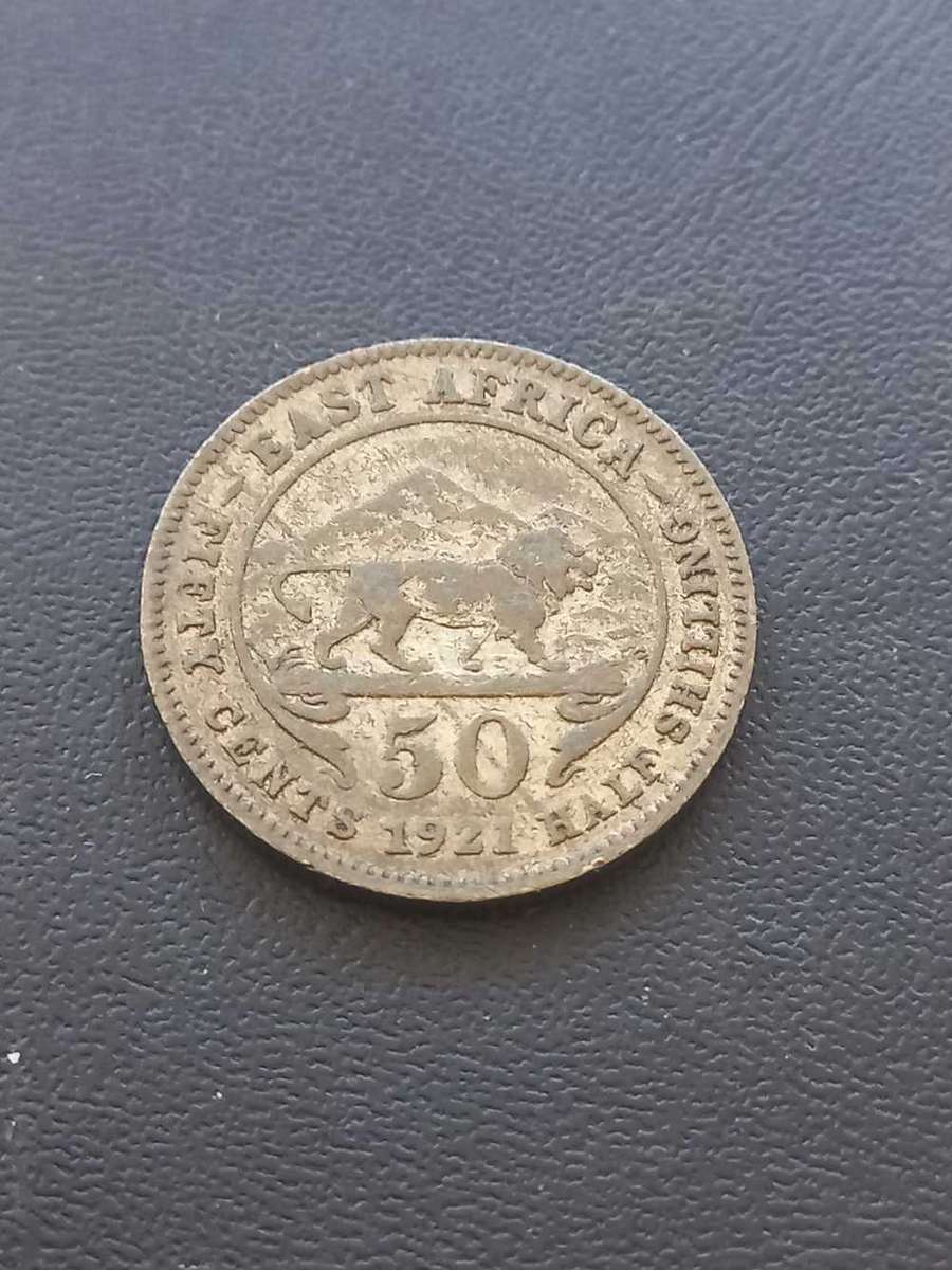 1921 East Africa Half Shilling