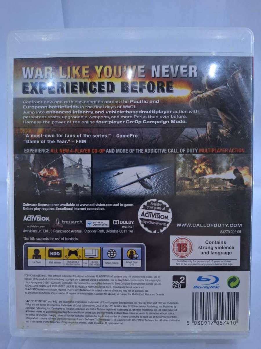 Call Of Duty: World at War (PS3)