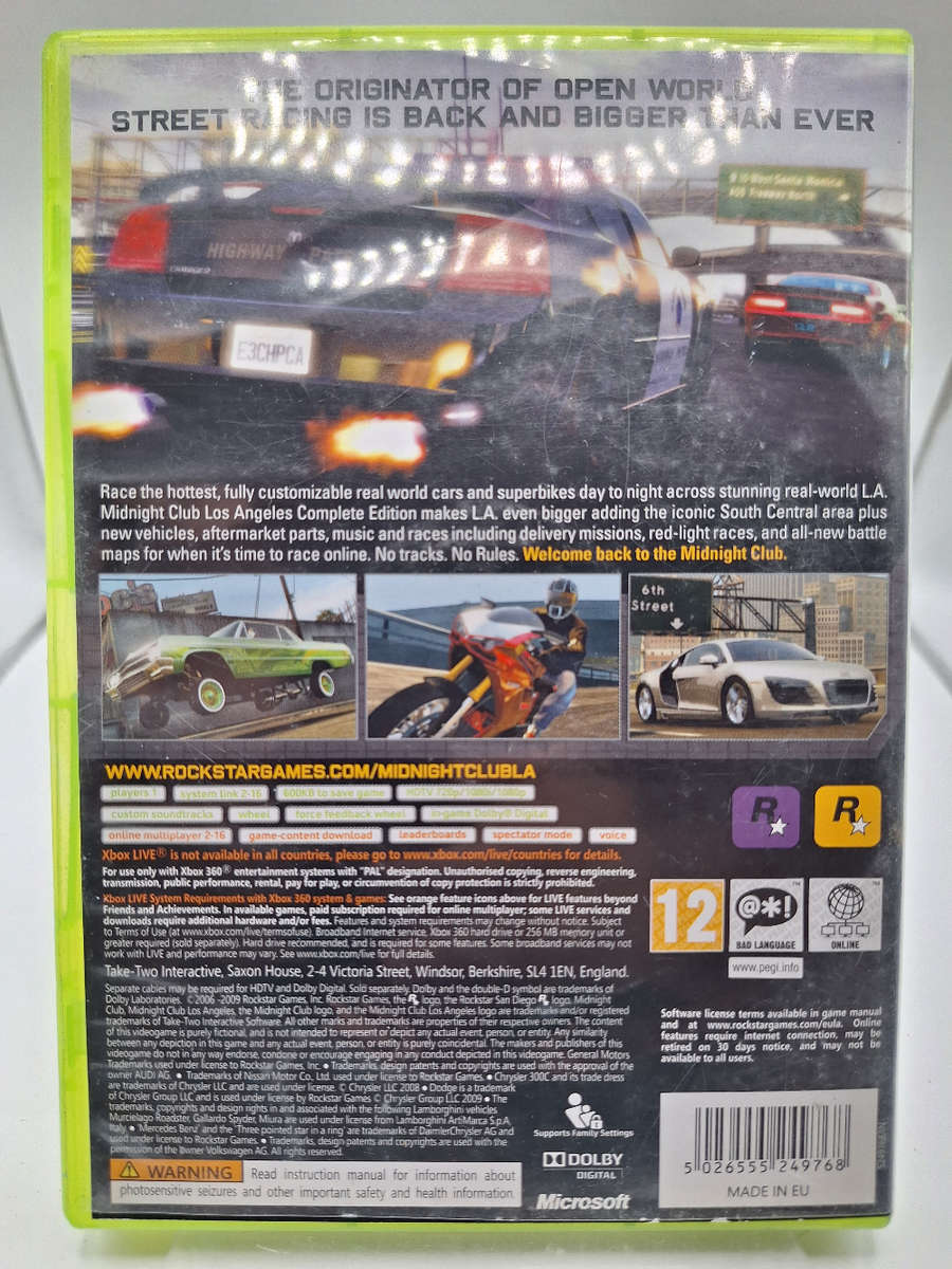 Midnight Club: LA Complete Edition - Classics (XBOX 360)