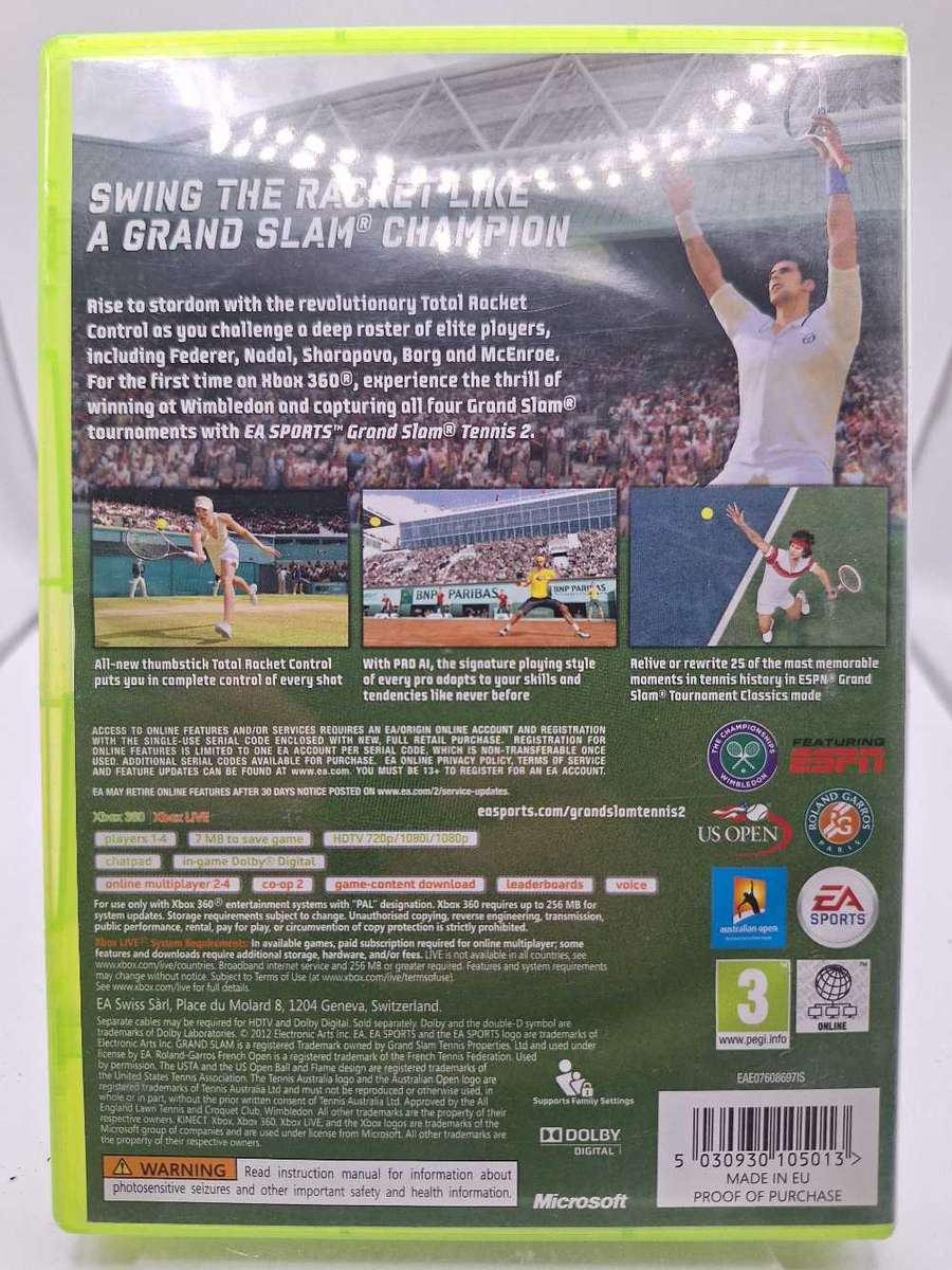 EA Sports: Grand Slam Tennis 2 (XBOX 360)