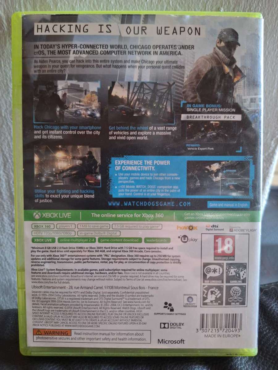 Watch Dogs (XBOX 360)