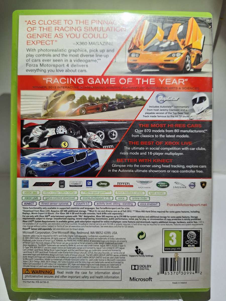 Forza Motorsport 4: Racing Game of The Year Edition (XBOX 360)