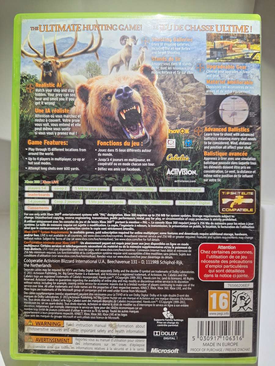 Cabela's: Big Game Hunter 2012 (XBOX 360)