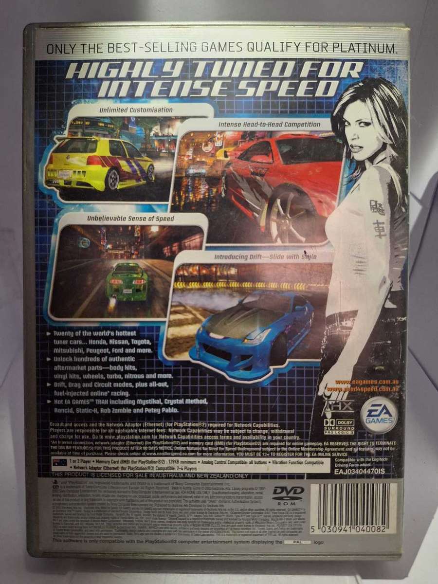 Need For Speed: Underground - Platinum (PS2)