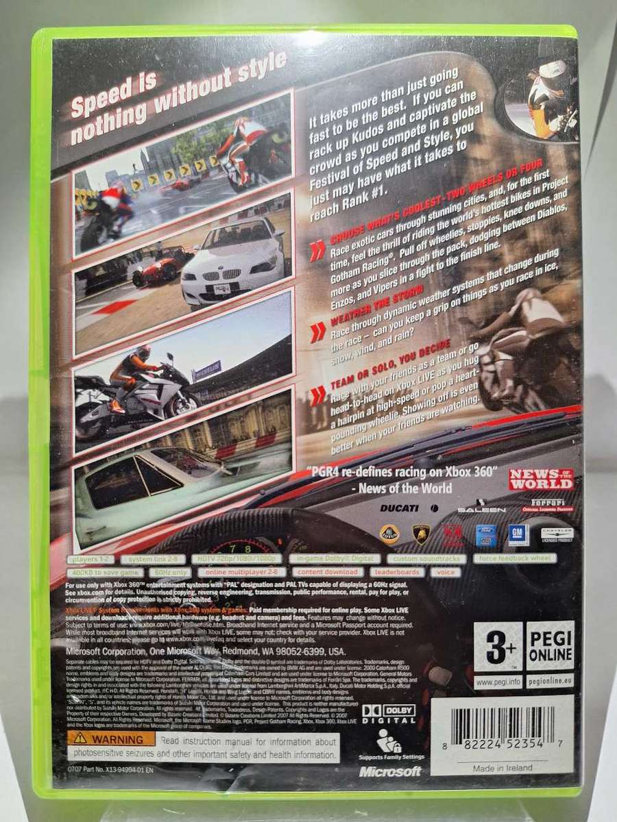 PGR 4 / Project Gotham Racing 4 (XBOX 360)