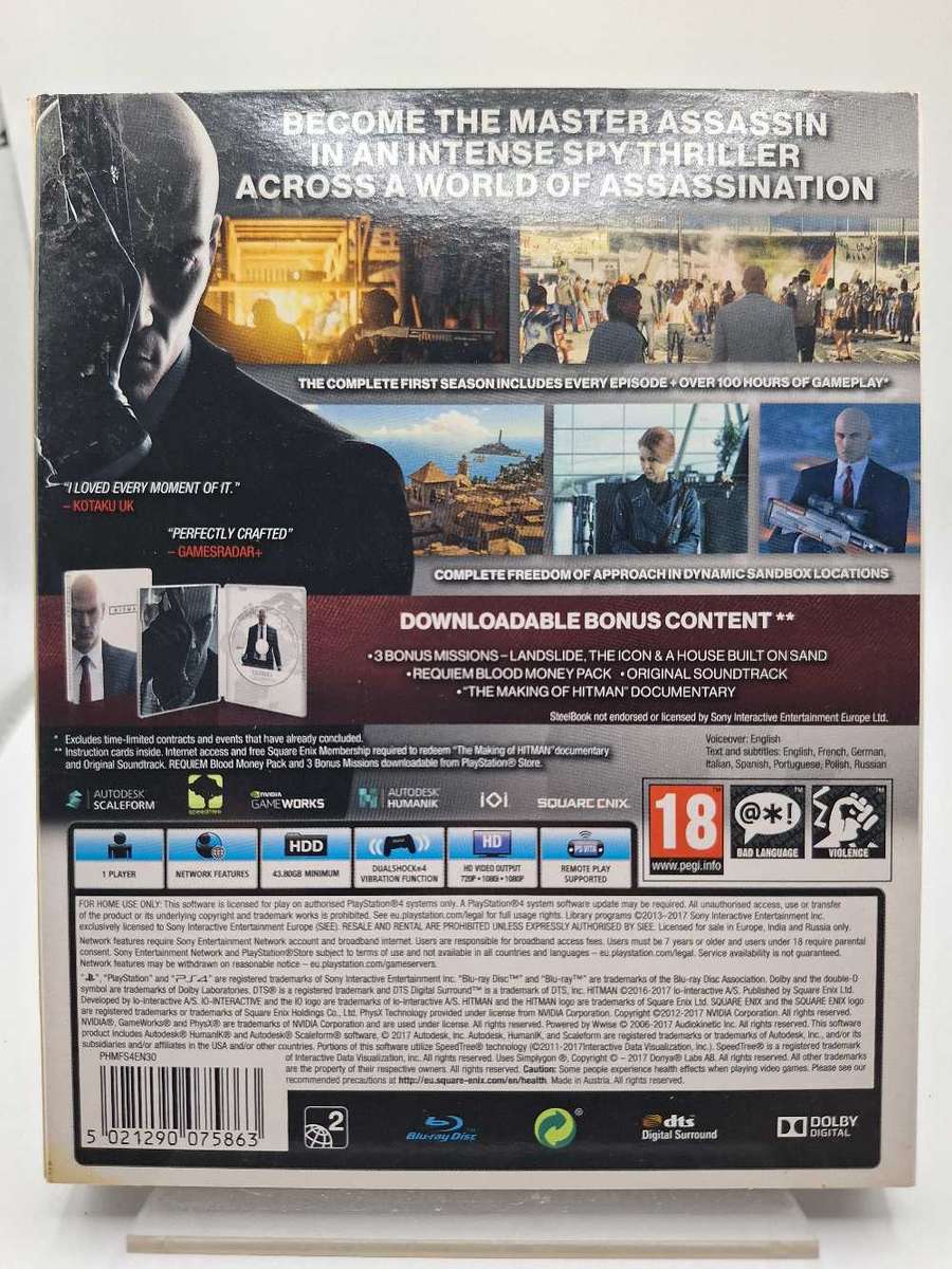 Hitman: Steelbook Edition - The Complete First Season (PS4)