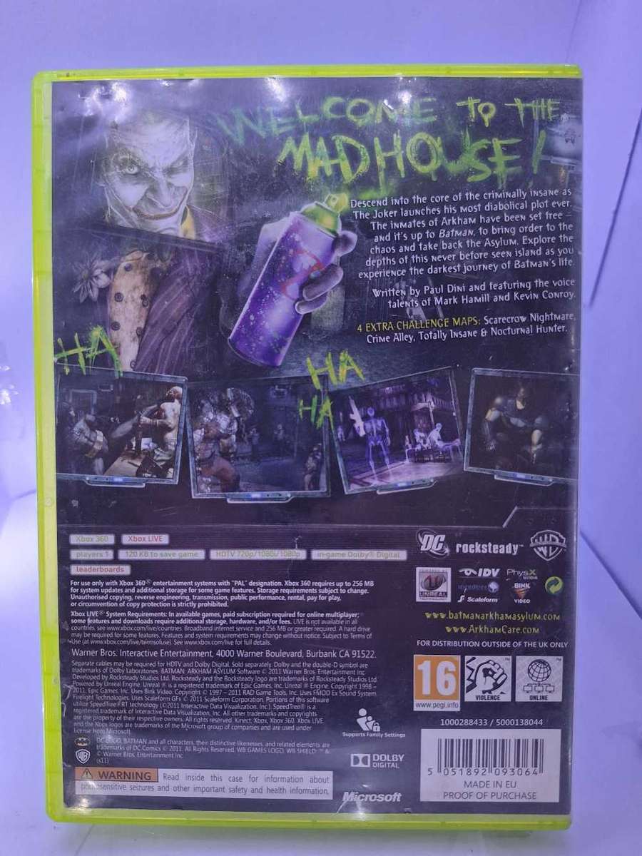 Batman Arkham Asylum: Game of the Year Edition (XBOX 360)