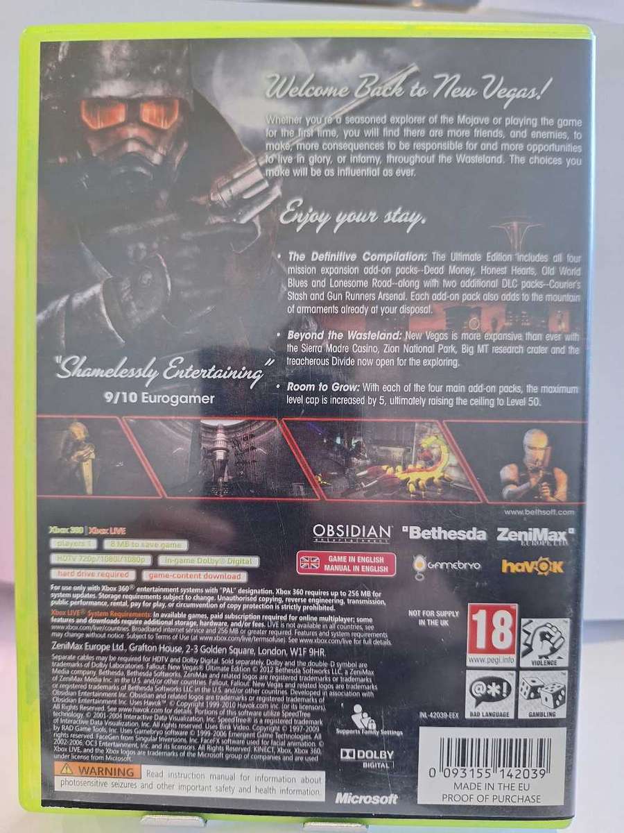Fallout: New Vegas - Ultimate Edition (XBOX 360)