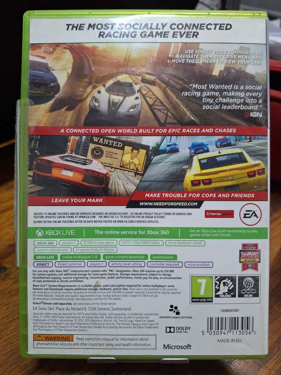 Need For Speed: Most Wanted - Classics (XBOX 360)