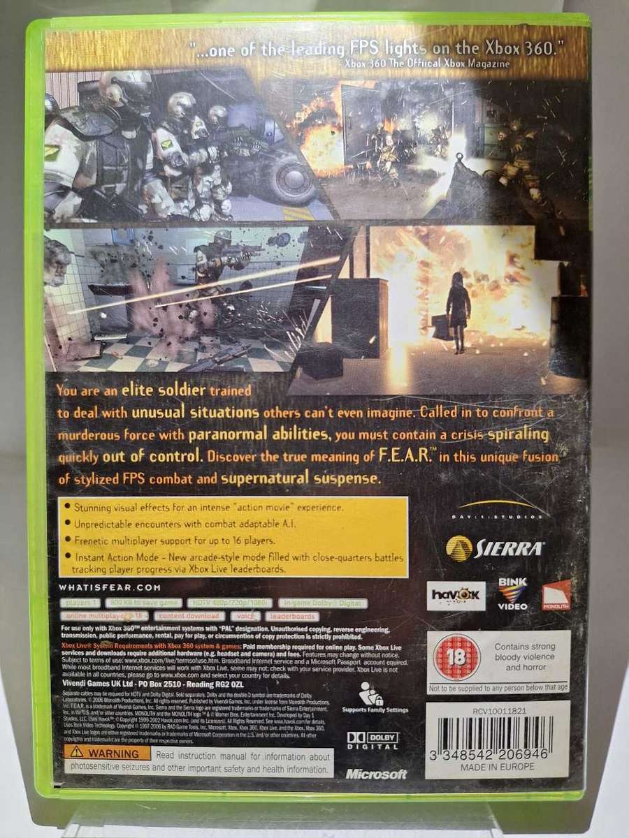 F.E.A.R / Fear: First Encounter Assault Recon (XBOX 360)