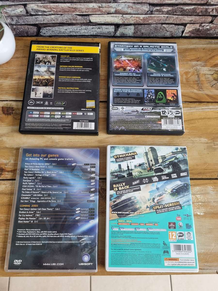 7x Immaculate P.C Games (collectors A list titles)