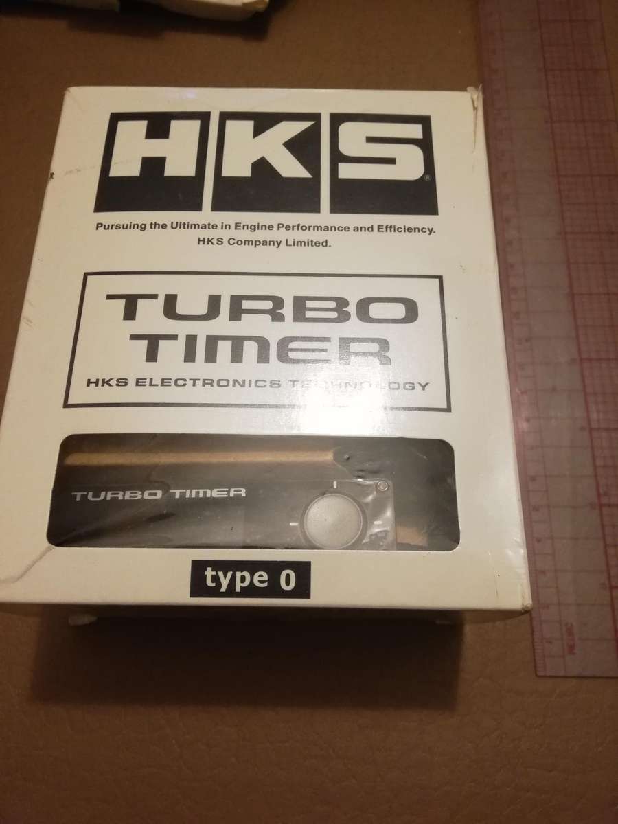 HKS Turbo Timer for automatic turbo cooling and vehicle shutdown.