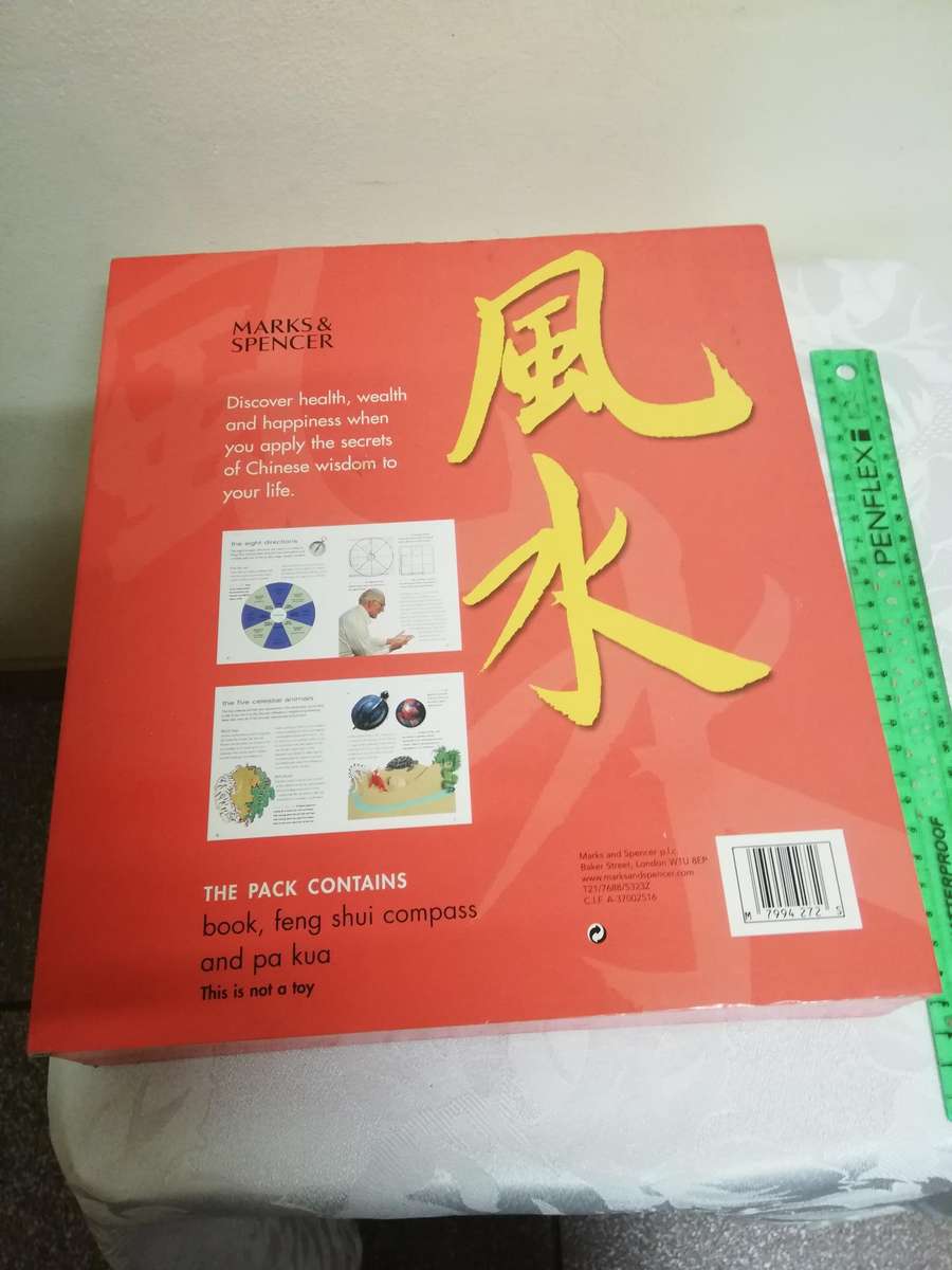 Feng Shui by Mark and Spencer. Book, compass & pa kua