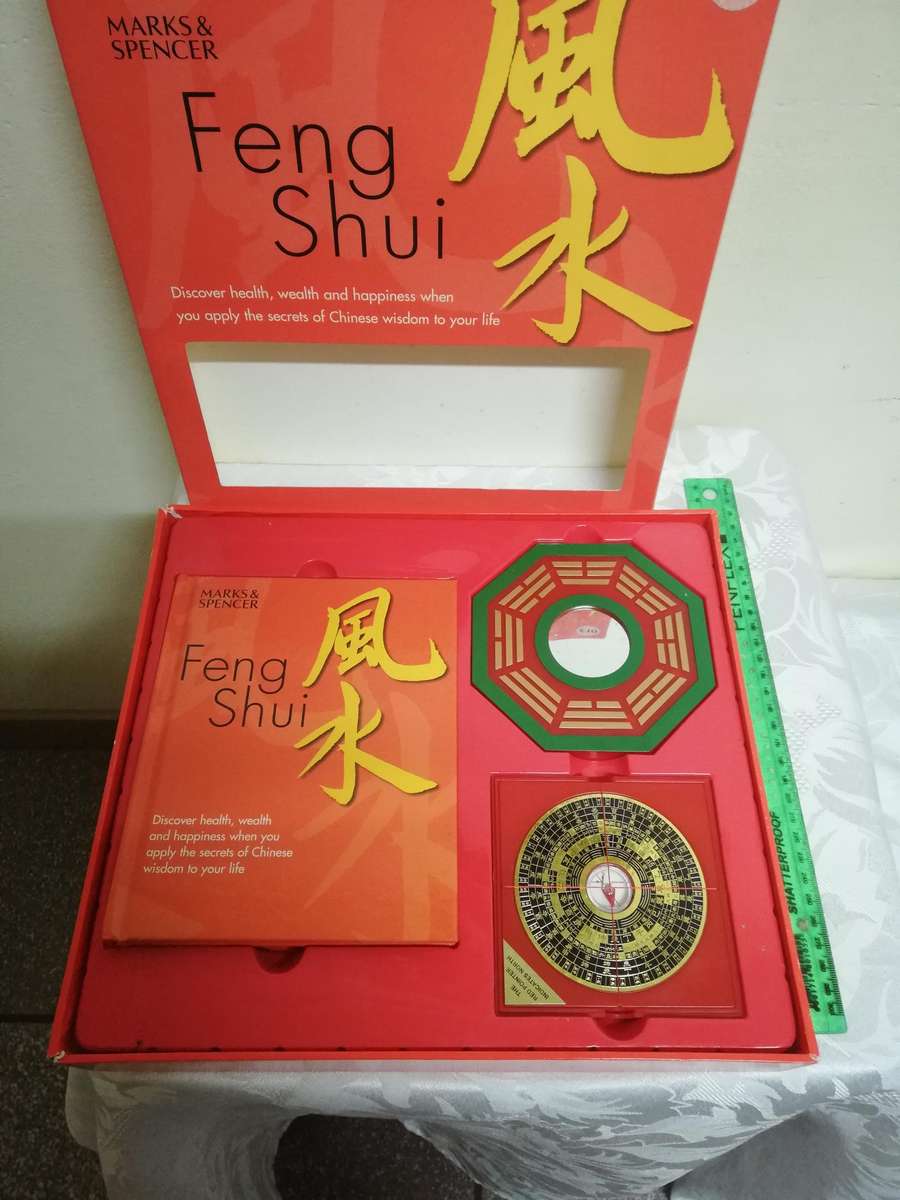 Feng Shui by Mark and Spencer. Book, compass & pa kua