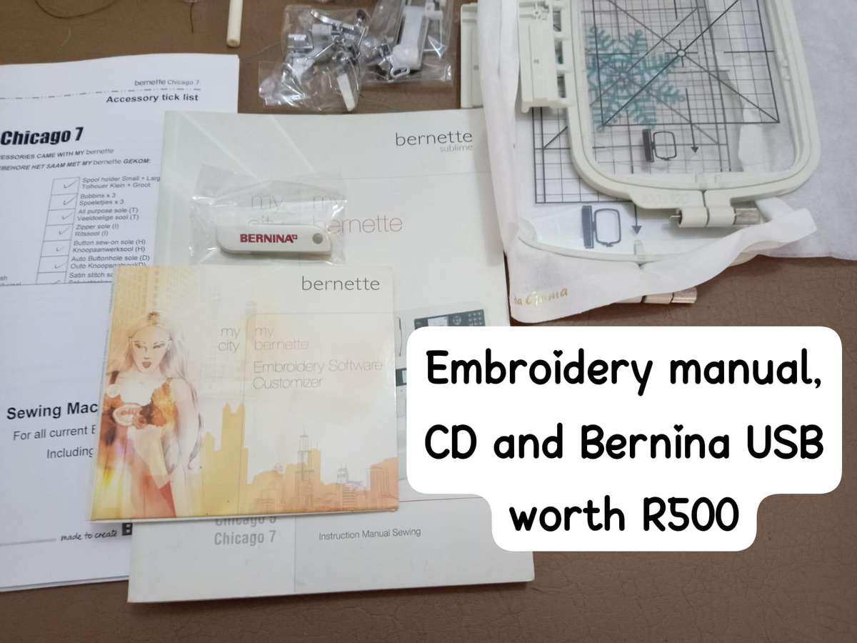 Bernina Sublime Chicago 7 SEWING and EMBROIDERY machine