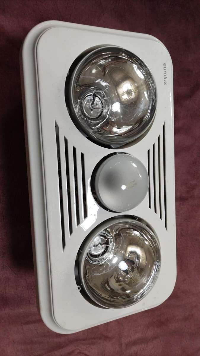 Eurolux ceiling mount 3 in 1  bathroom warmer/light/extractor fan