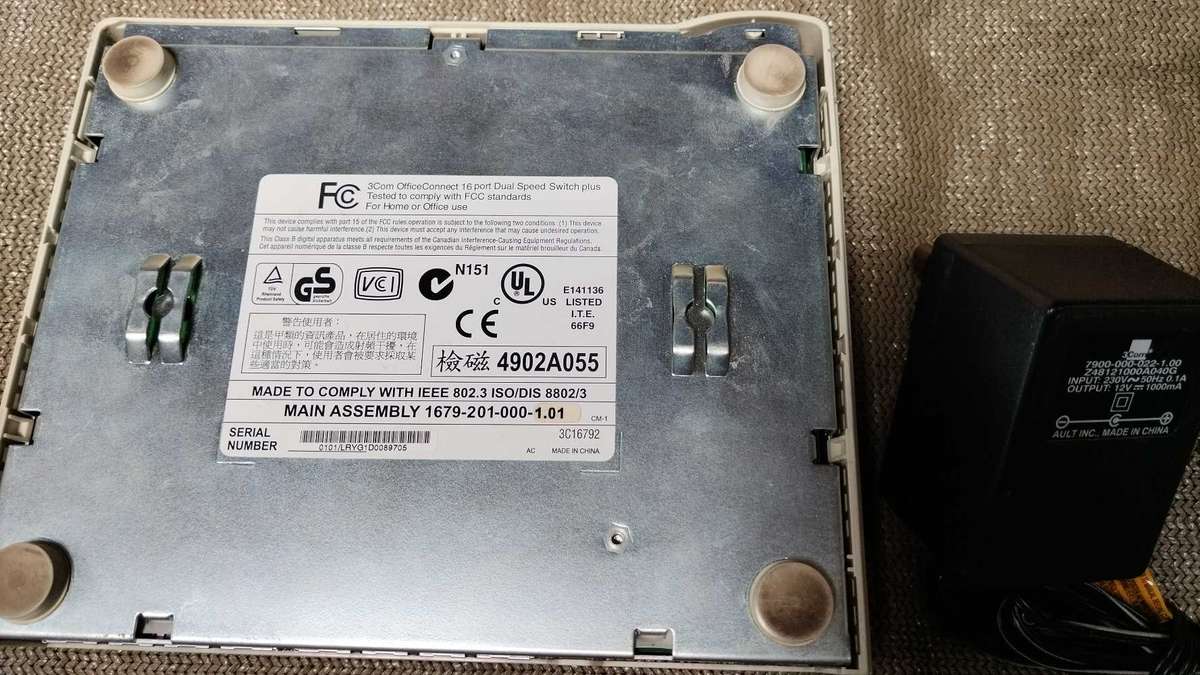 3Com office connect 16 port dual speed switch plus