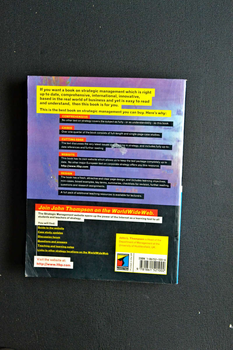 Strategic Management: Awareness and Change (3rd Edition) by John L. Thompson