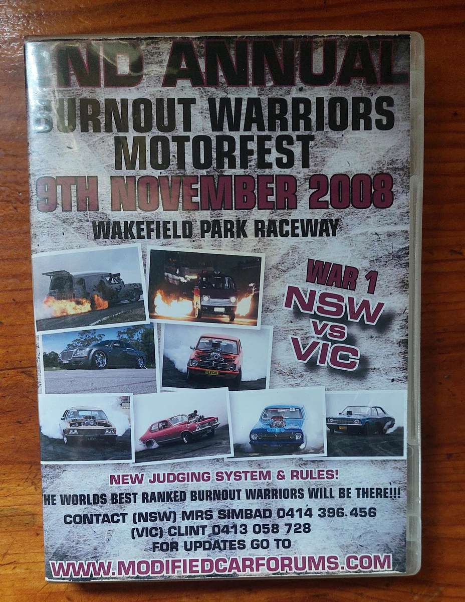 Burnout Warriors Motorvest - V8 Burnout Festival Dvd