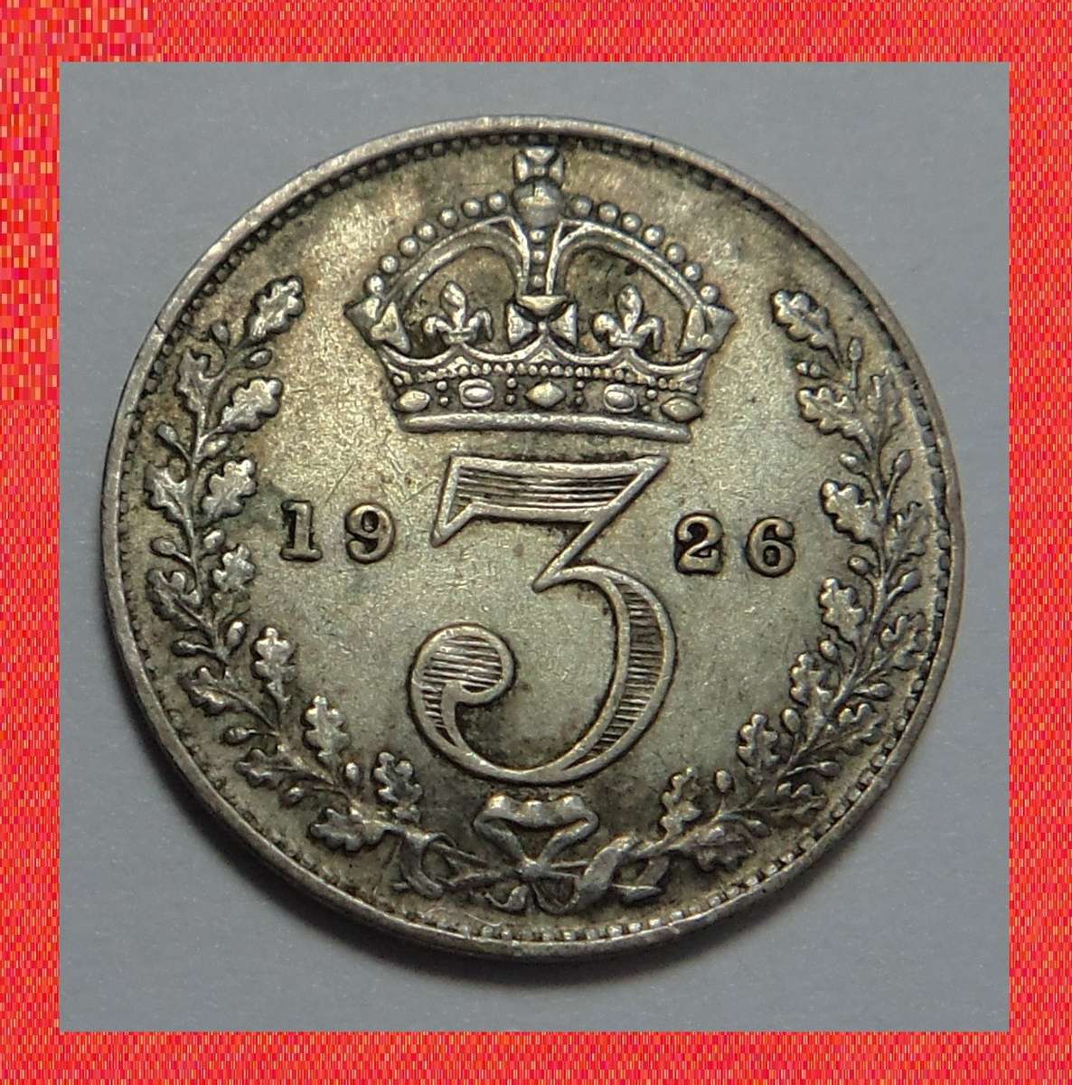 Crazy R1 Start! Great Britain 3-Pence 1926