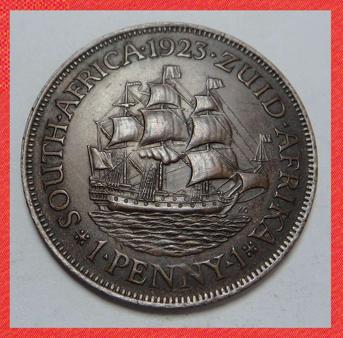 Crazy R1 Start! 1923 Union of SA Penny (Top Grade)