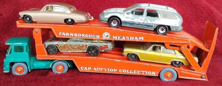 Guy Warrior Tractor and Trailer Car Transporter with 4 Cars