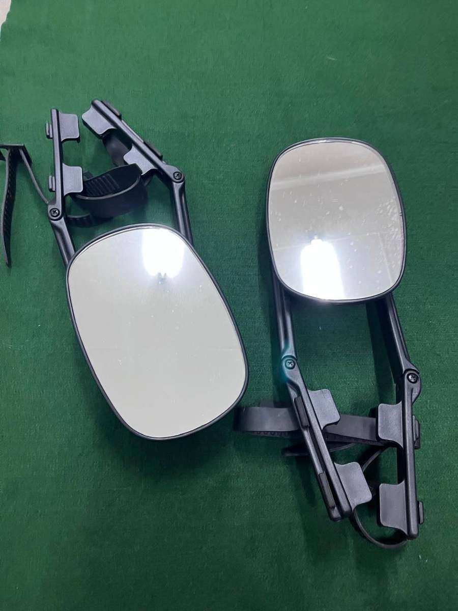 Caravan Car side mirrors : Extended Caravan / Camper adjustable mirrors :  1 x set - good condition
