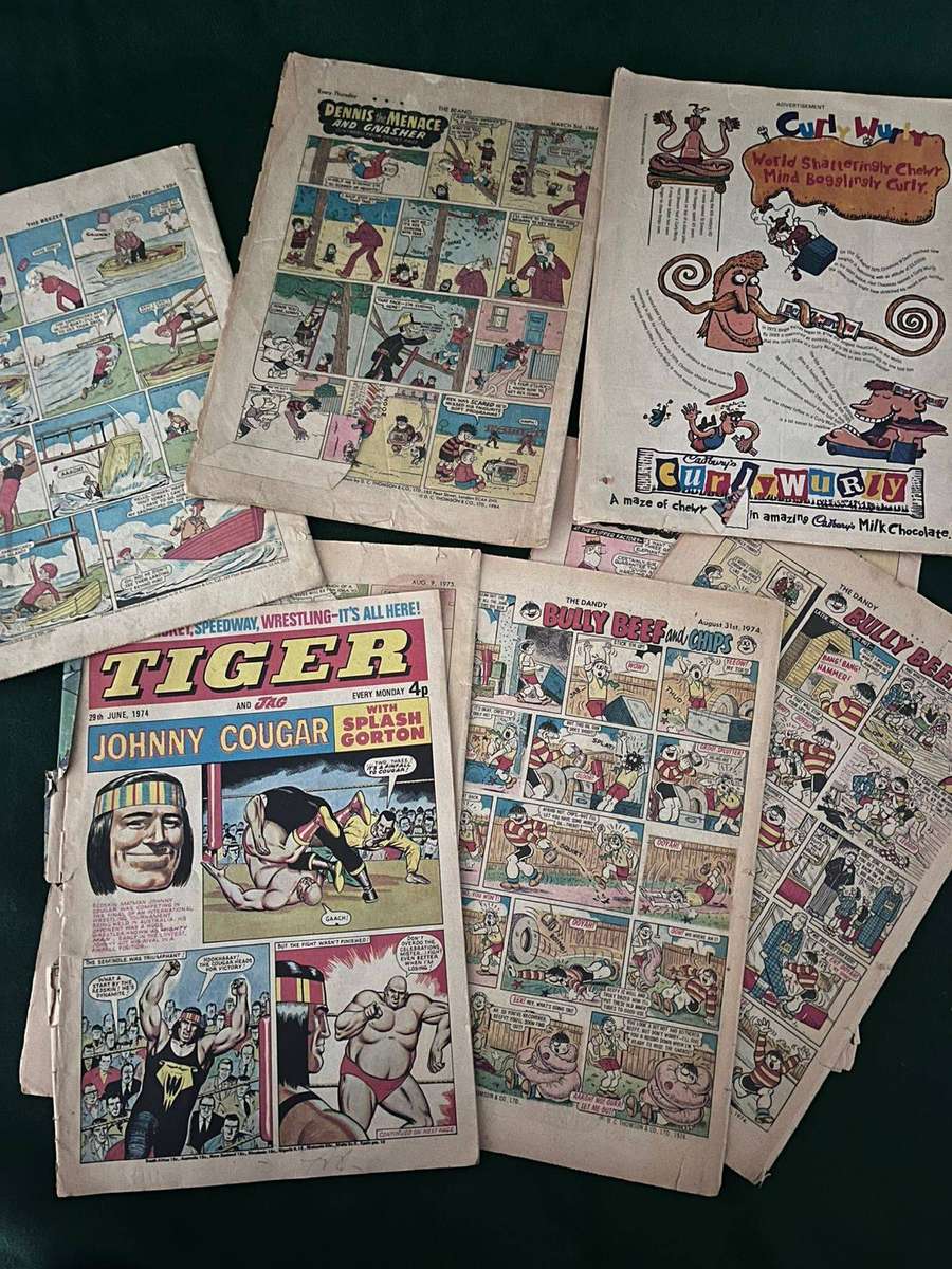 Old Comics : Collectors Items : beano / Dandy / Tiger / Whizzer - blast from the past - nice items