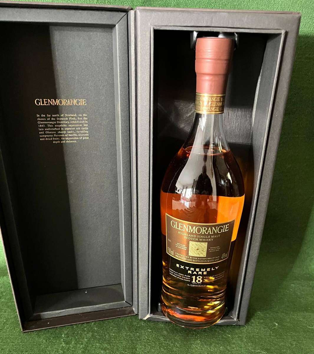 Whisky Glenmorangie Scotch : 18 yr old Extremely Rare Scotch whisky