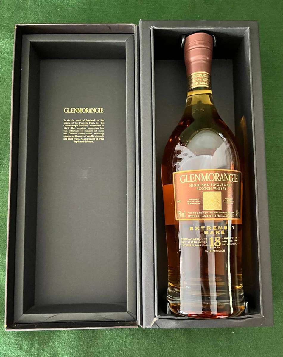 Whisky Glenmorangie Scotch : 18 yr old Extremely Rare Scotch whisky